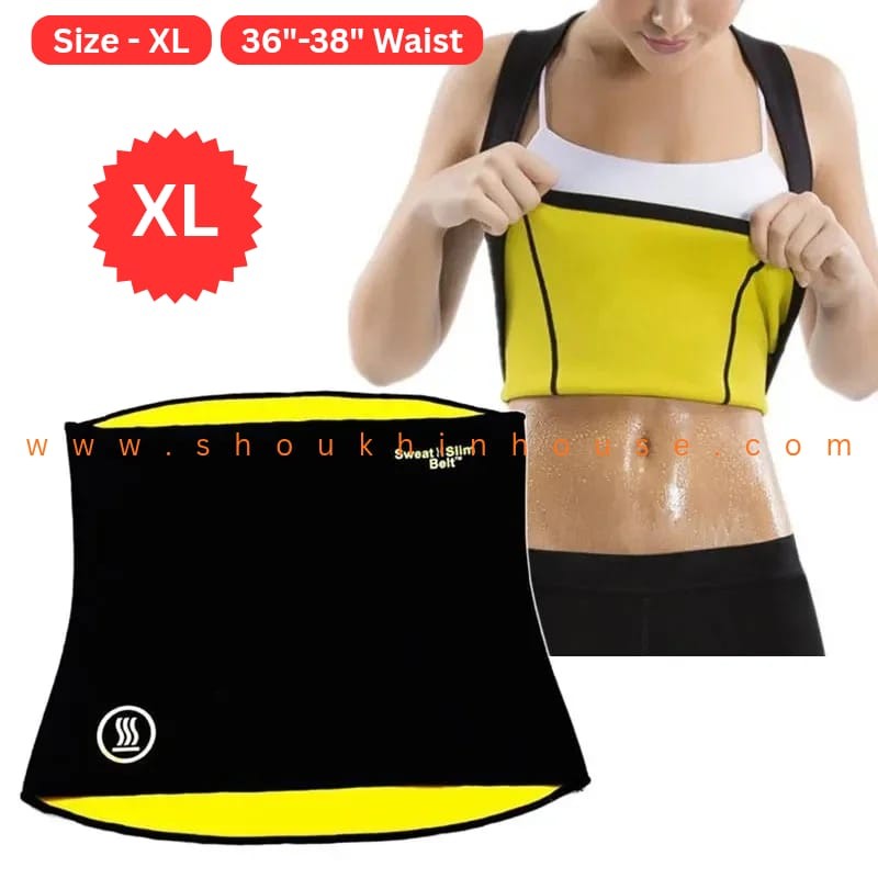 Size _XL_Sweat Slim Belt For Men and Women