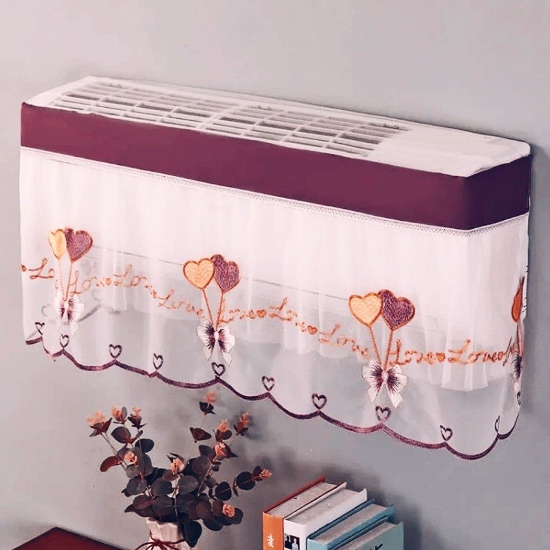 1.5 Ton Ac Cover ( Love Maroon Design)